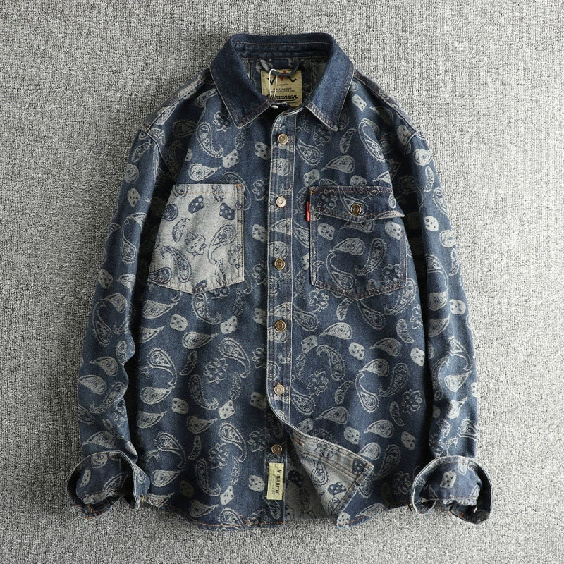Bandana Bloc Denim Shirt