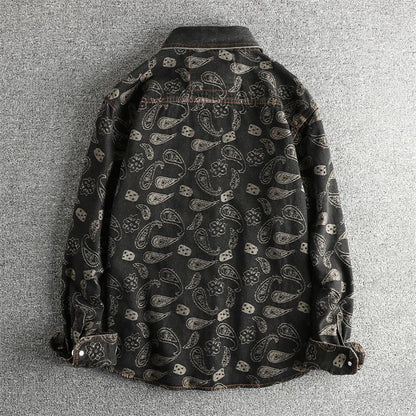 Bandana Bloc Denim Shirt