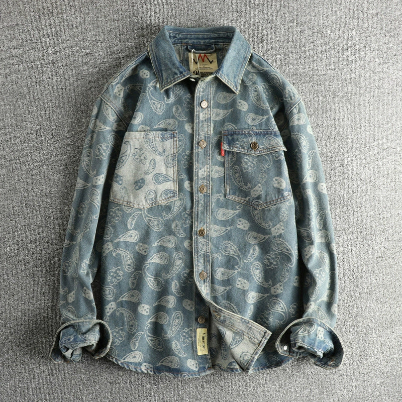 Bandana Bloc Denim Shirt
