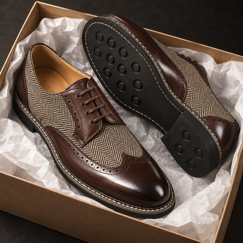 Carrington Herringbone Oxfords