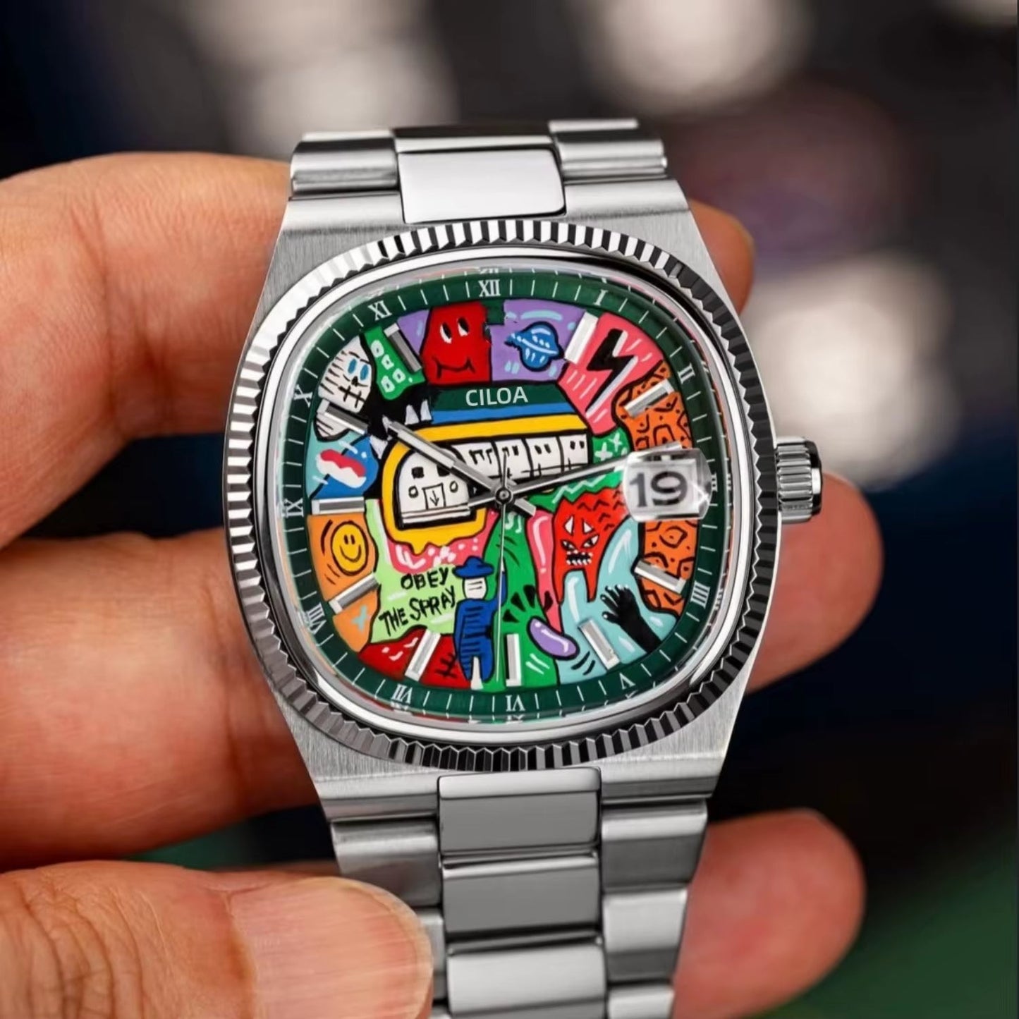 Chromatic Street Art Dial Timepiece