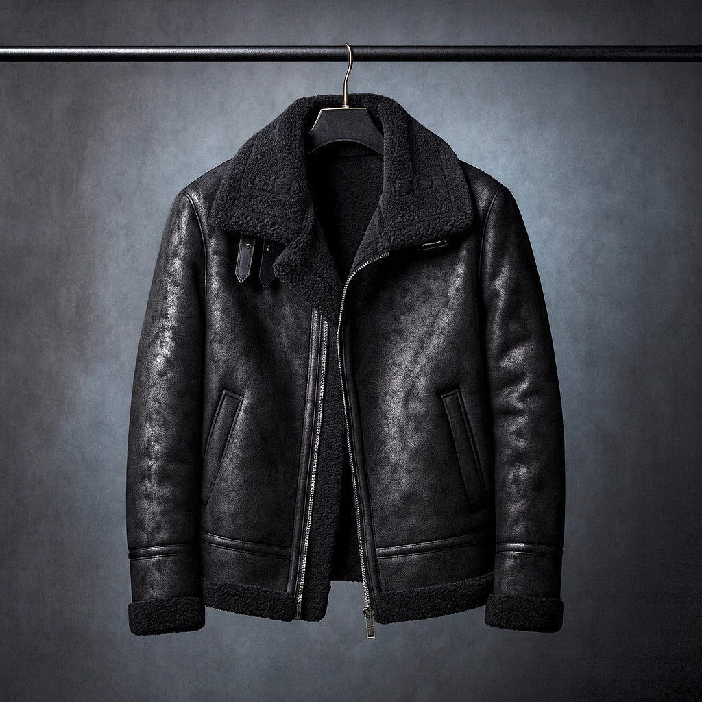 Heritage Aviator Leather Coat