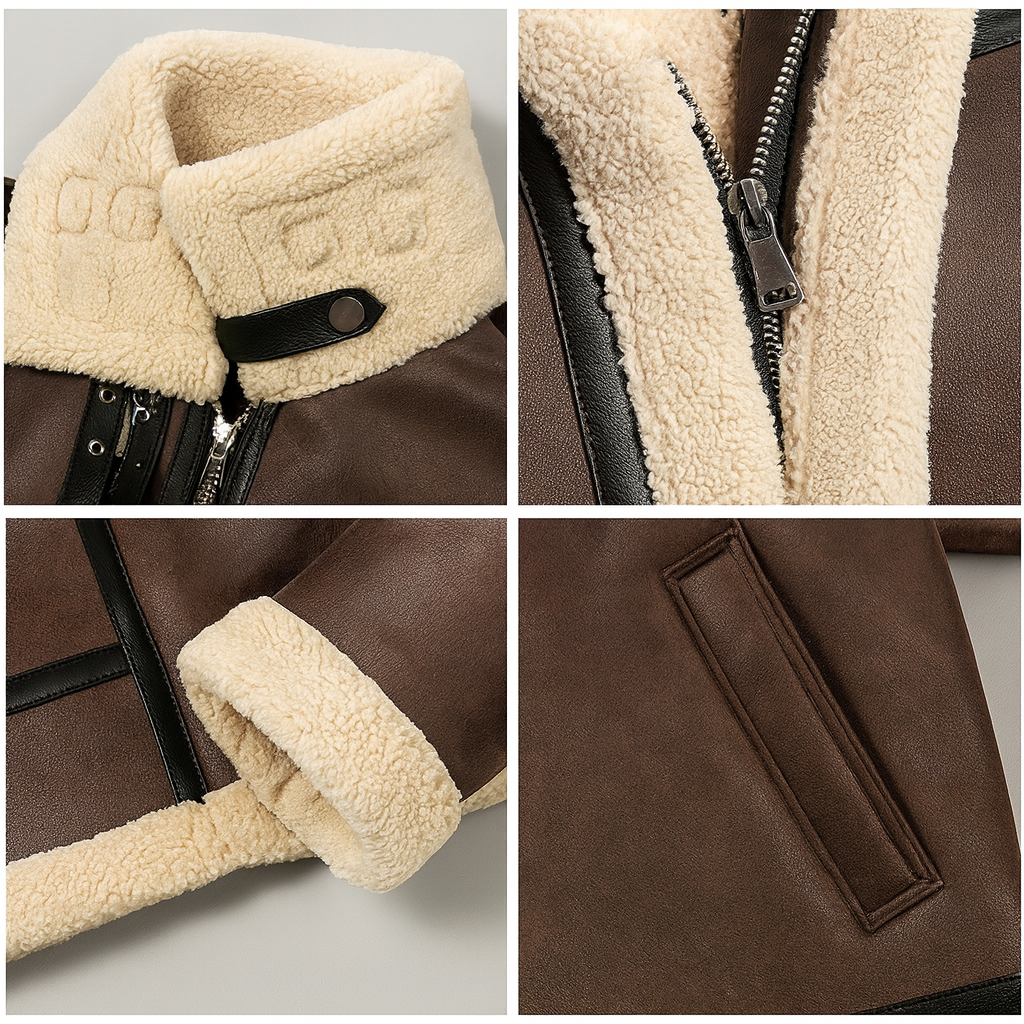 Heritage Aviator Leather Coat