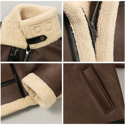 Heritage Aviator Leather Coat