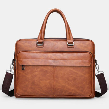 Executive Full-Grain Leather Attaché