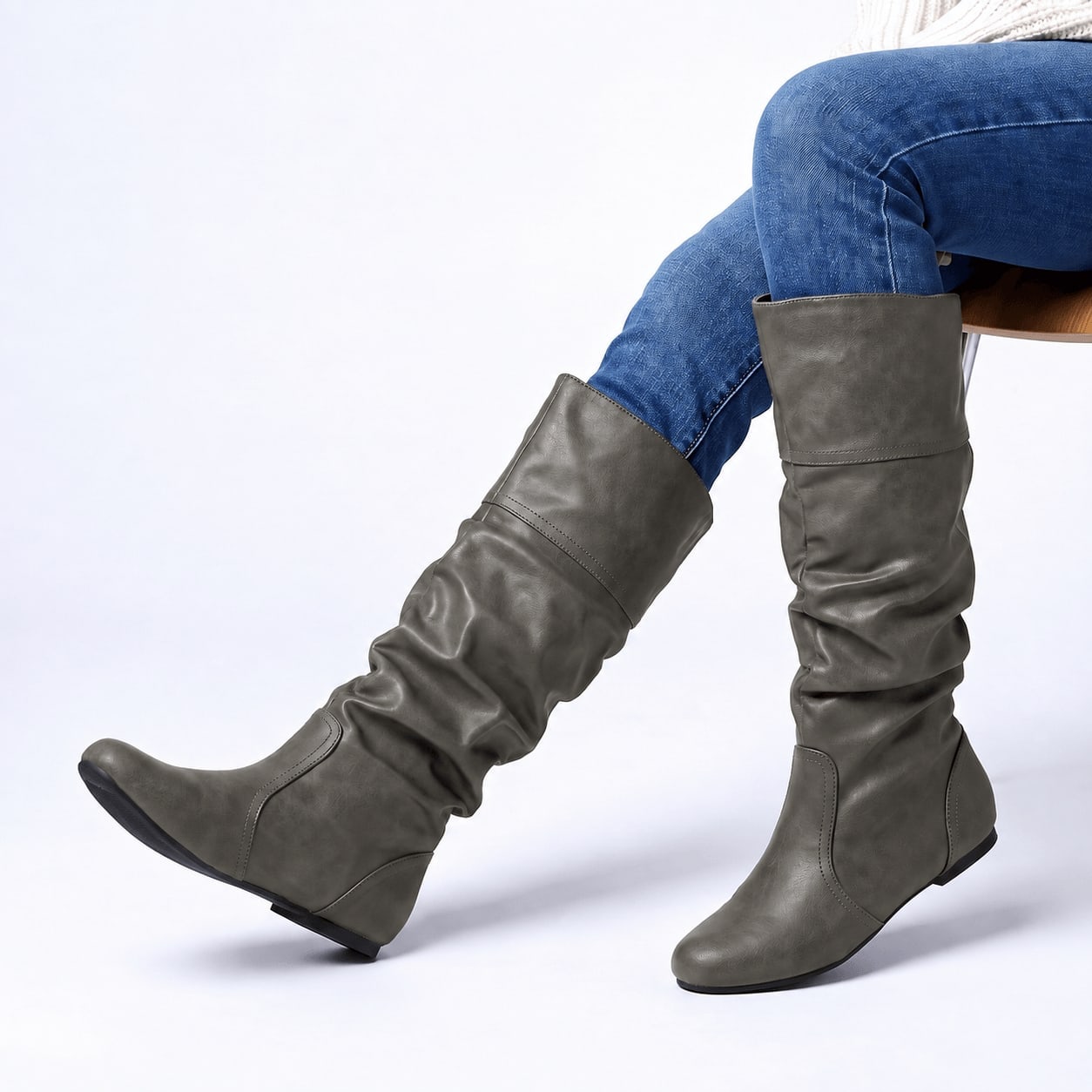 Vellona Slouch Knee-High Boots