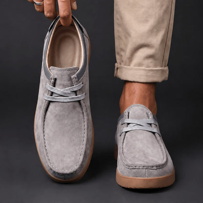 Montclair Hand-Stitched Suede Moc