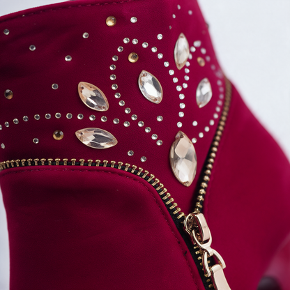 Vermillion Crystal Boots
