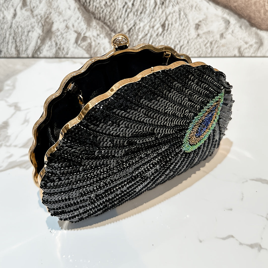 Empress Peacock Clutch Bag
