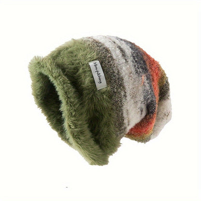 Gradient Fleece-Lined Beanie