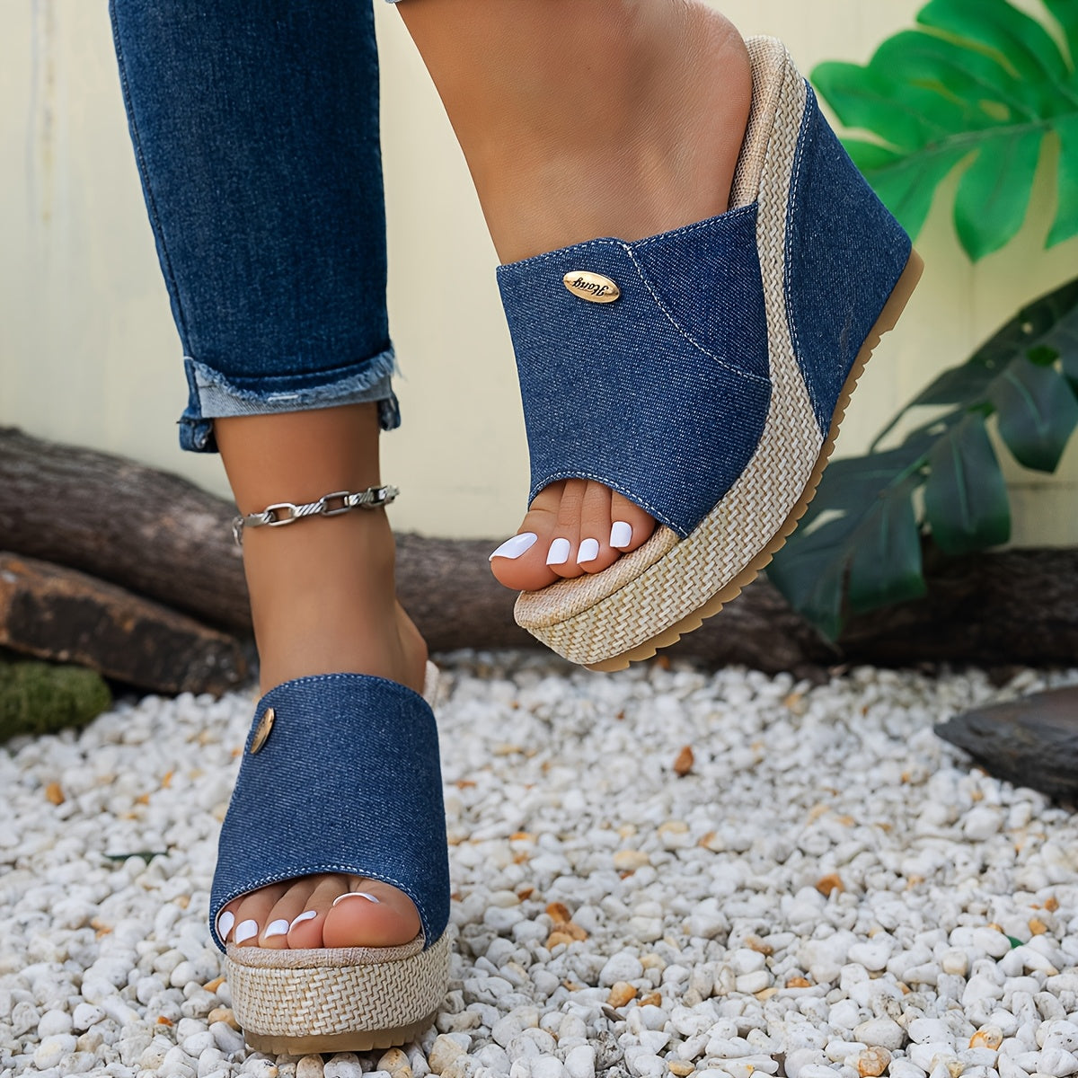 Verlaine Wedge Slide Mules