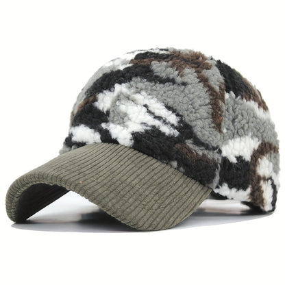 Sherpa-Fleece Camo Cap