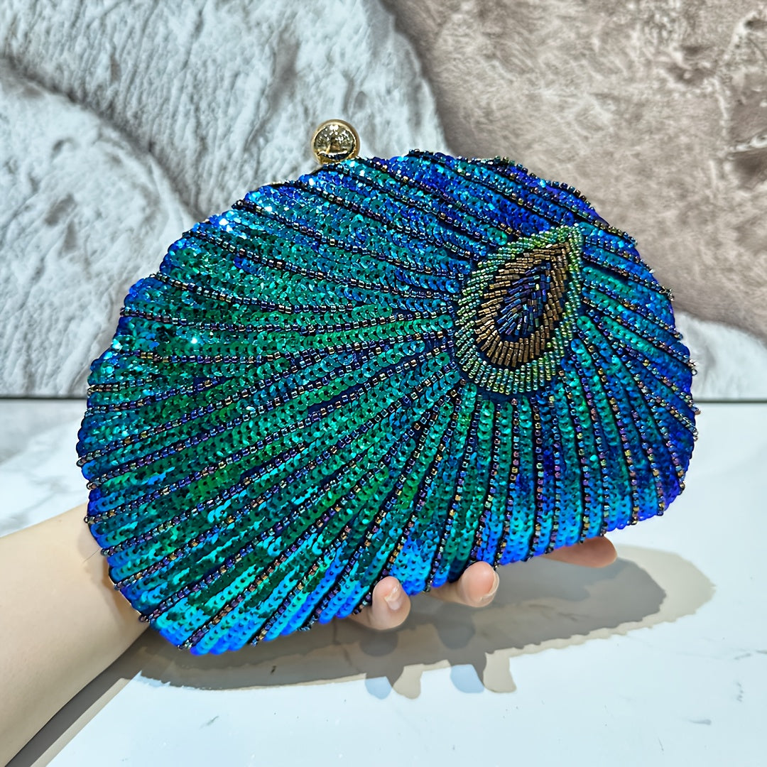 Empress Peacock Clutch Bag