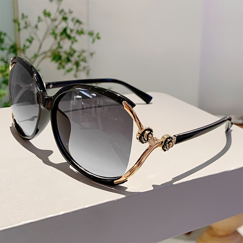 Blooming Rose Temple Gradient Sunglasses