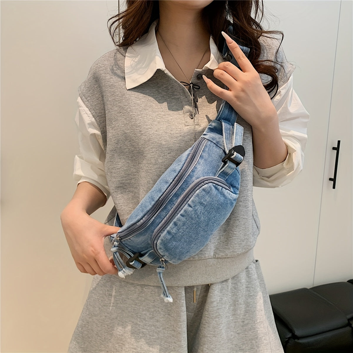 The Chambray Companion Belt Bag