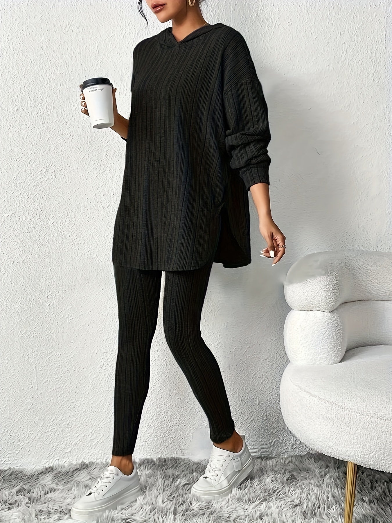 Oversized Hooded Loungewear Ensemble