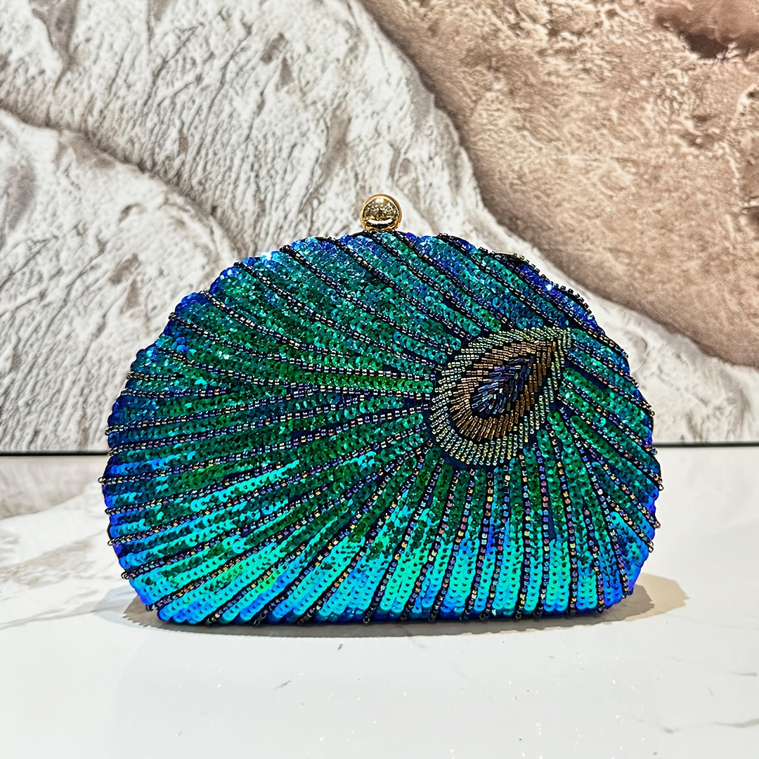 Empress Peacock Clutch Bag