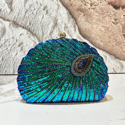 Empress Peacock Clutch Bag