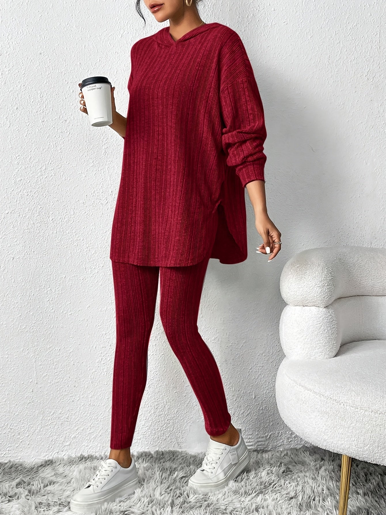 Oversized Hooded Loungewear Ensemble