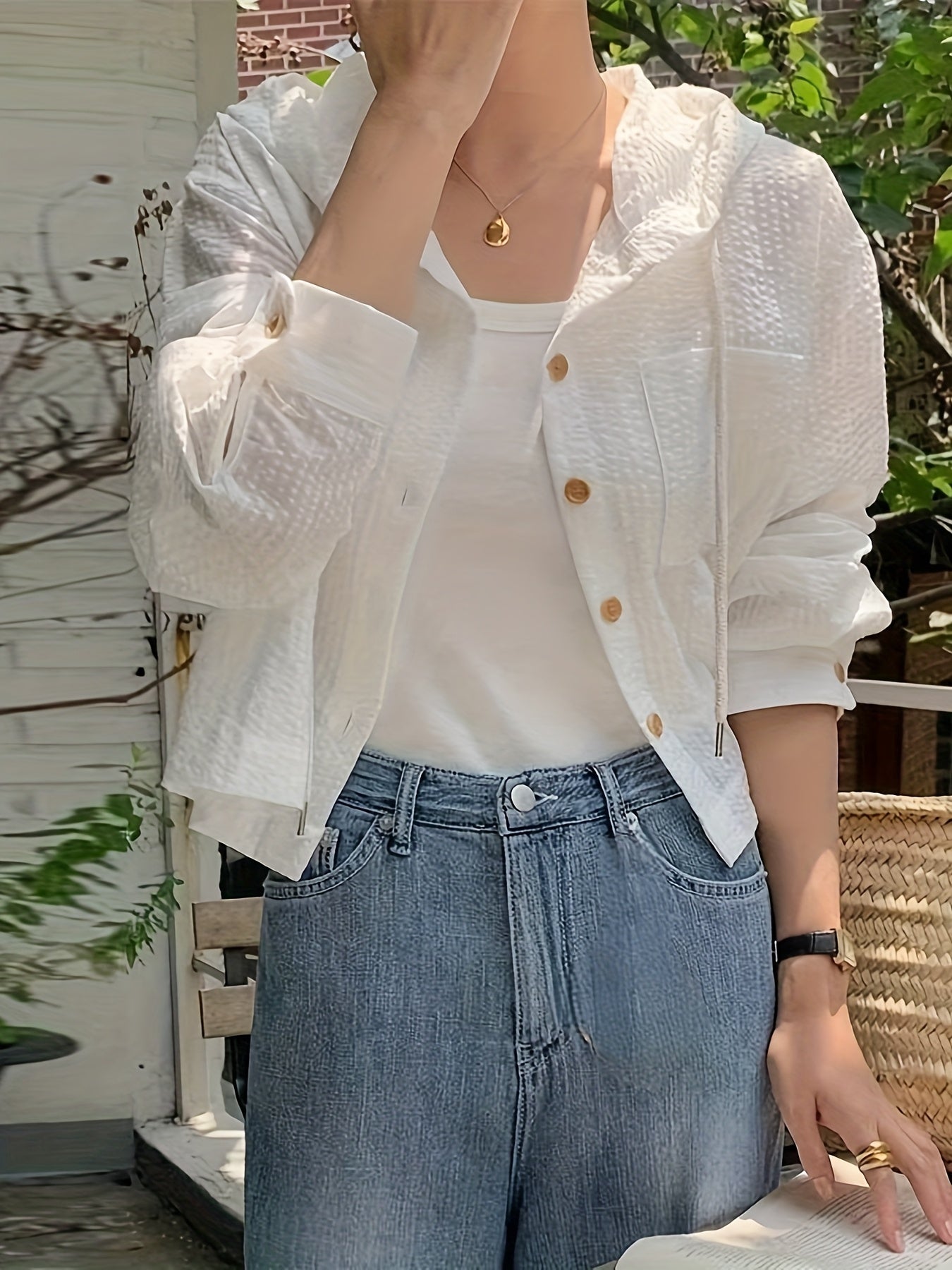 Riviera Stripe Cropped Jacket