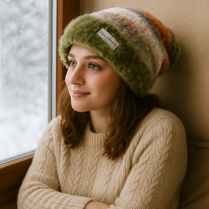 Gradient Fleece-Lined Beanie