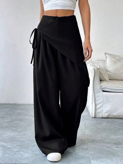 Riviera Asymmetric Wrap Pants
