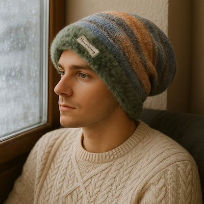 Gradient Fleece-Lined Beanie