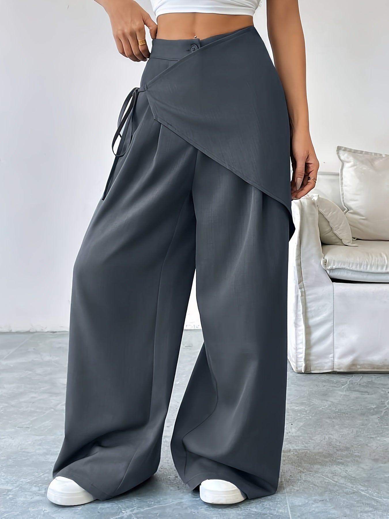 Riviera Asymmetric Wrap Pants