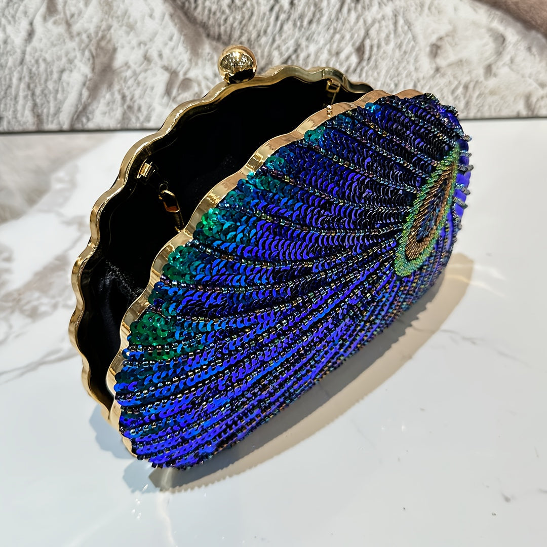 Empress Peacock Clutch Bag