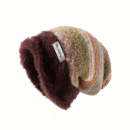 Gradient Fleece-Lined Beanie