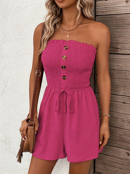 Mykonos Sage Frill-Top Shortsuit