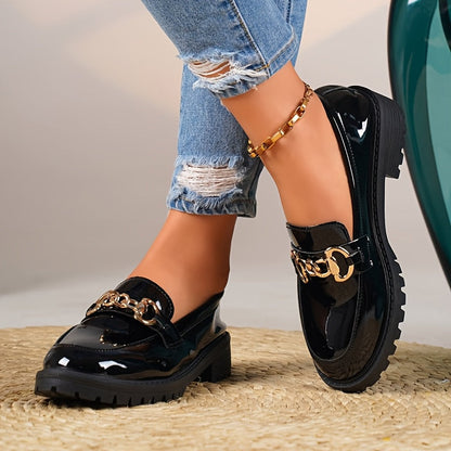 High-Shine Horsebit Chunky Loafer