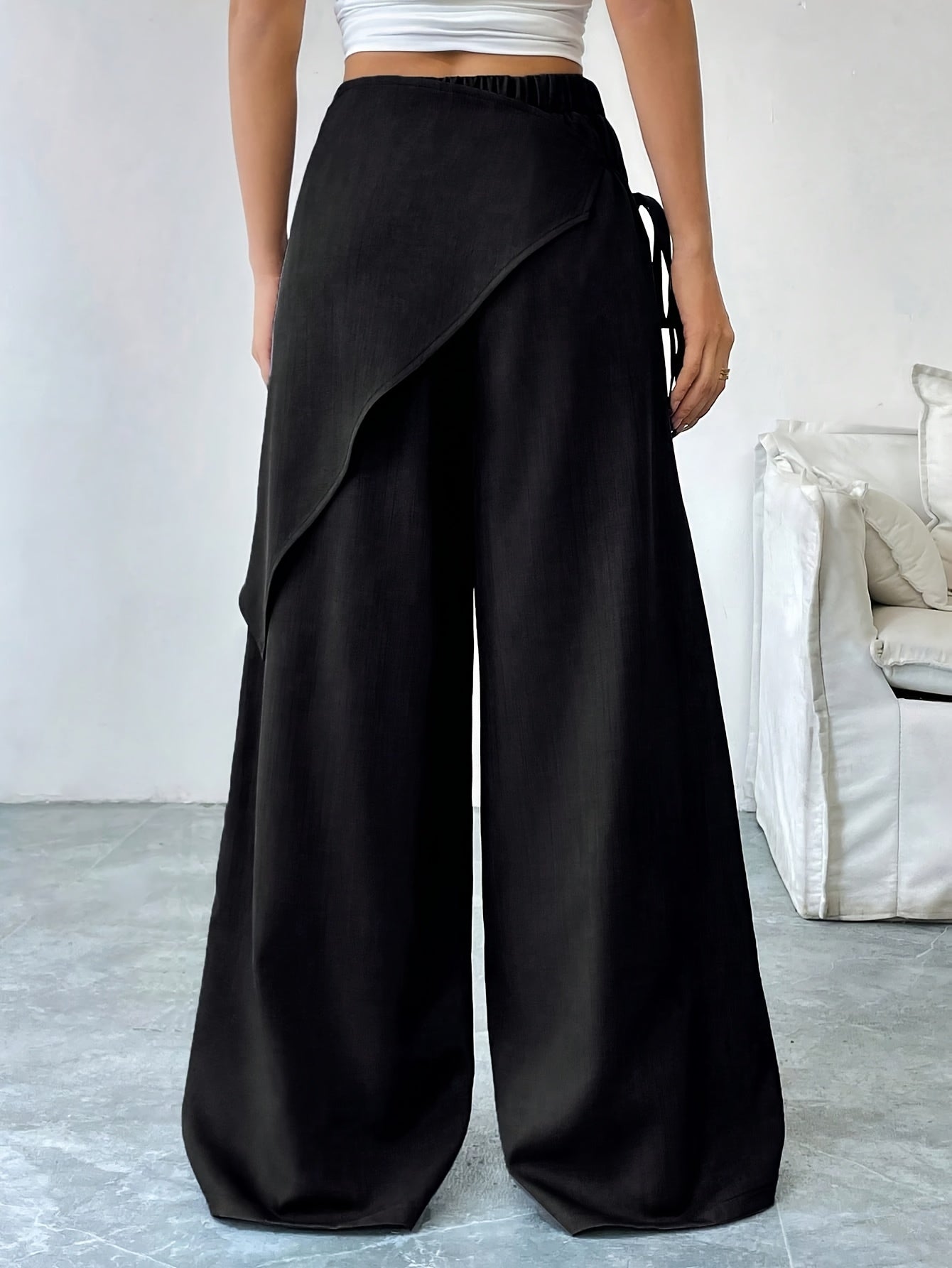 Riviera Asymmetric Wrap Pants