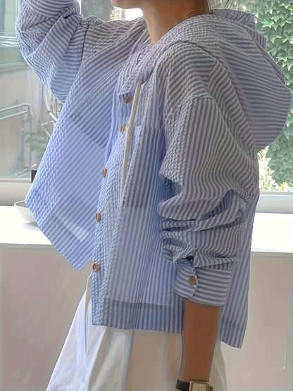 Riviera Stripe Cropped Jacket