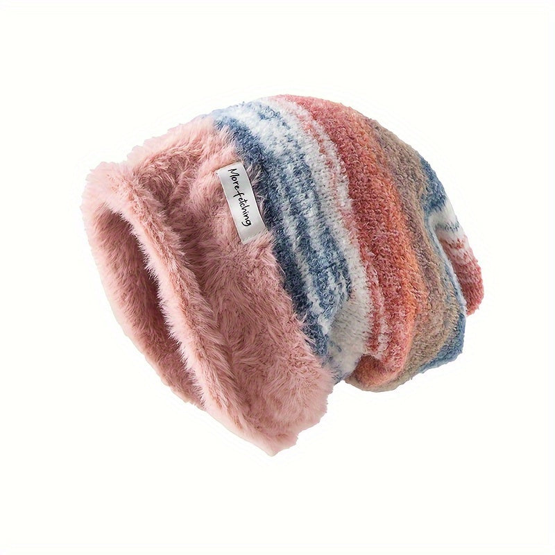 Gradient Fleece-Lined Beanie