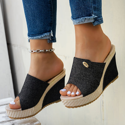 Verlaine Wedge Slide Mules