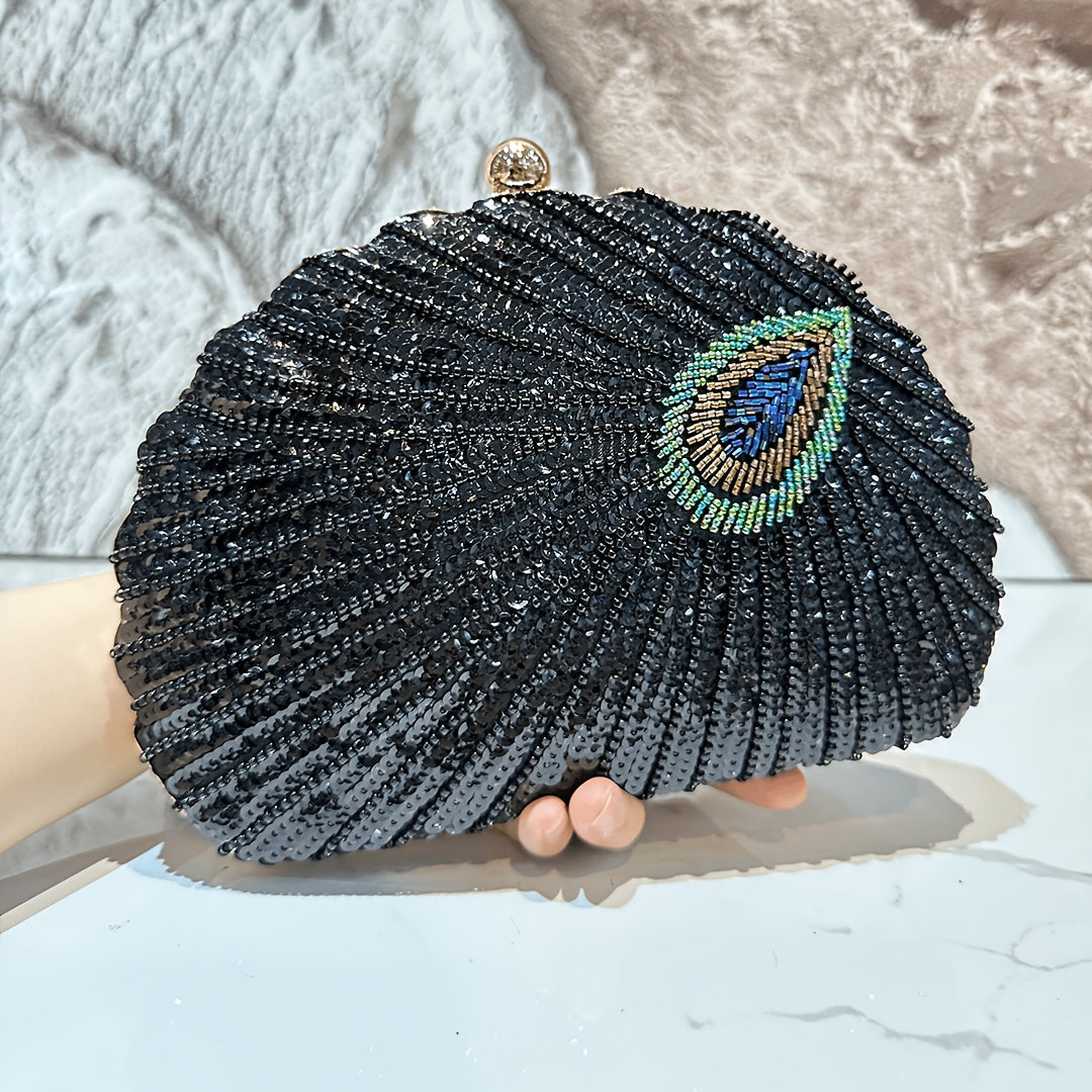 Empress Peacock Clutch Bag