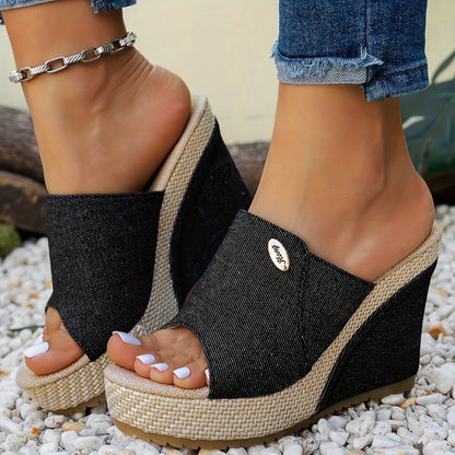 Verlaine Wedge Slide Mules