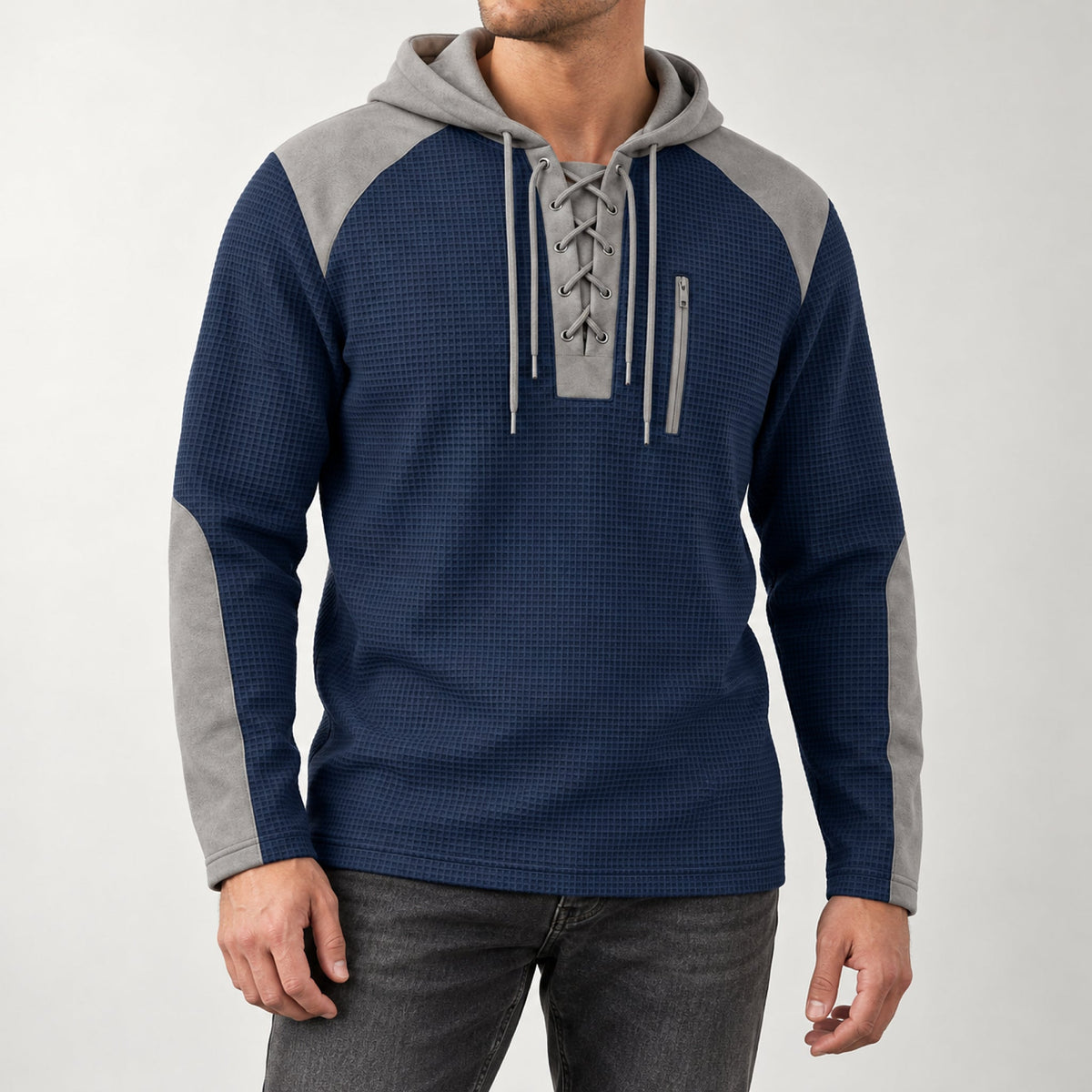 Colter Lace-Up Hoodie