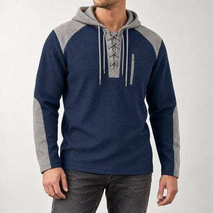 Colter Lace-Up Hoodie