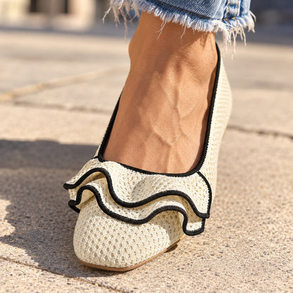 Amara Ruffle Flats