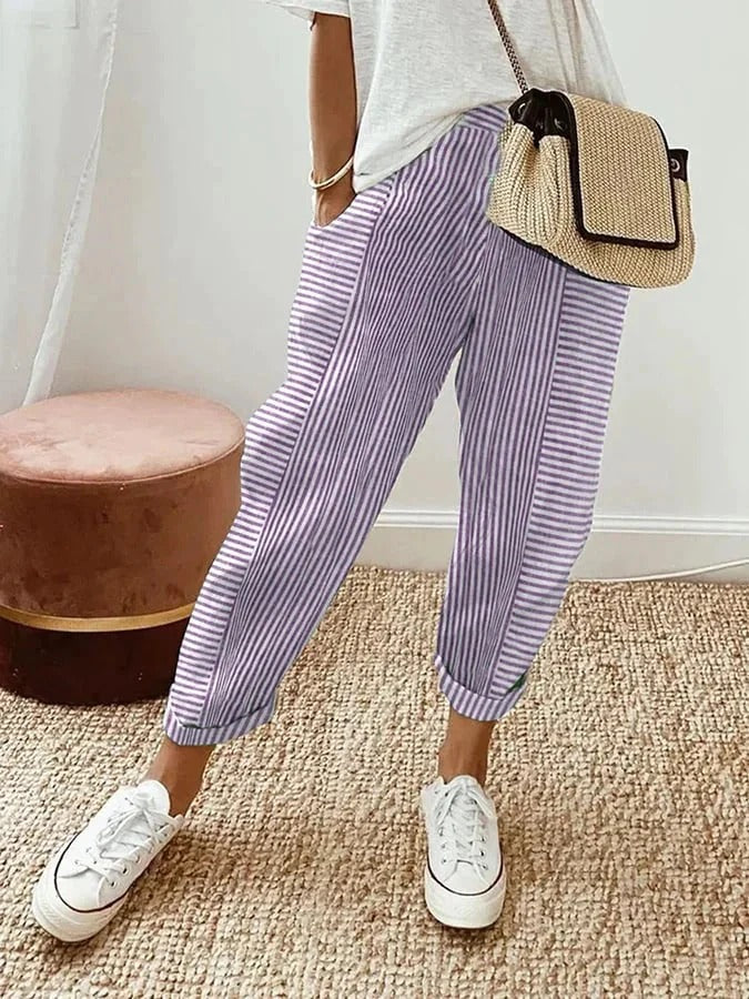Portofino Stripe Crop Pant