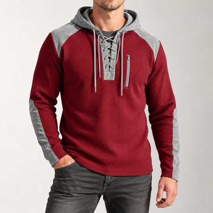 Colter Lace-Up Hoodie