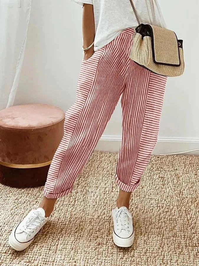 Portofino Stripe Crop Pant