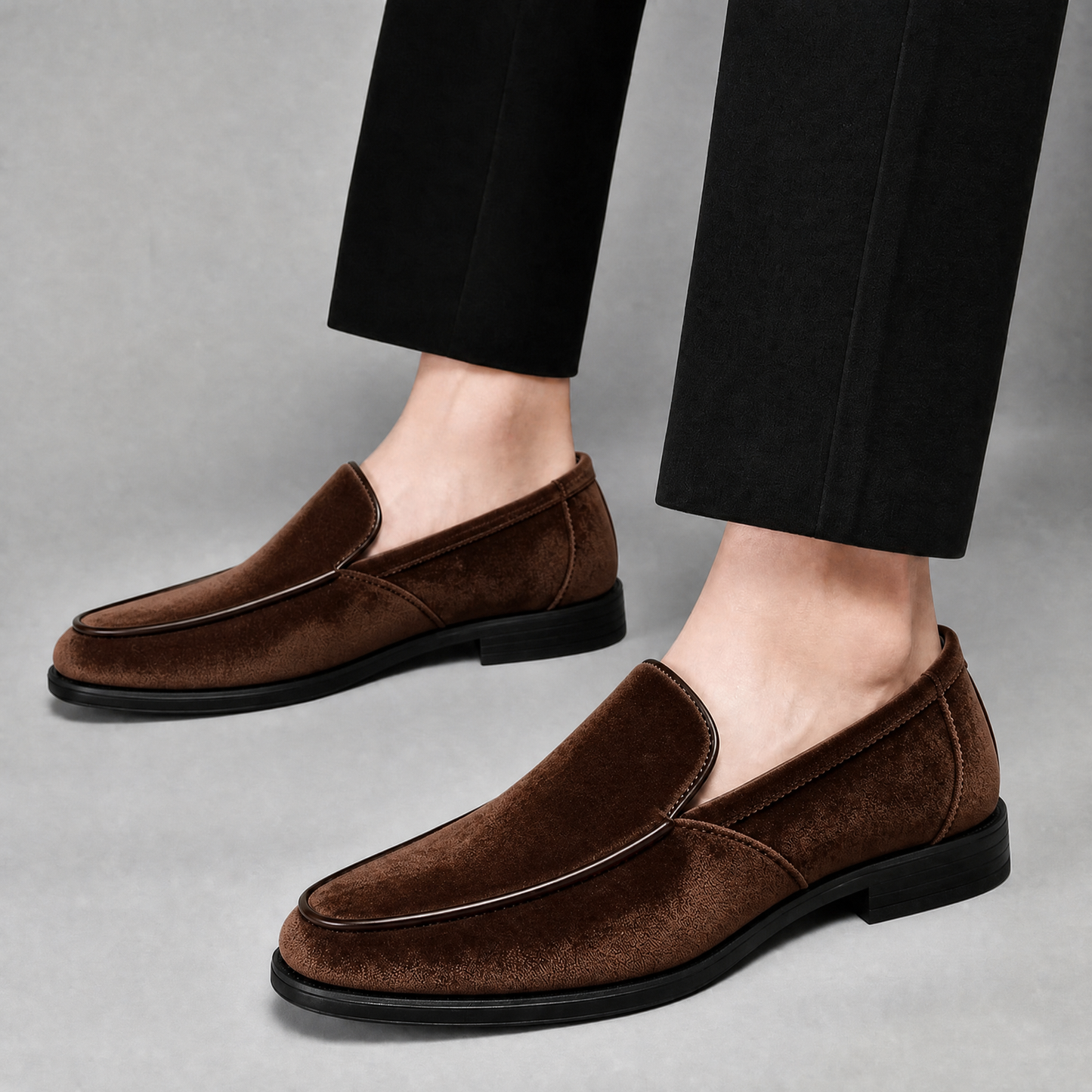 Cavallo Suede Apron-Toe Loafers