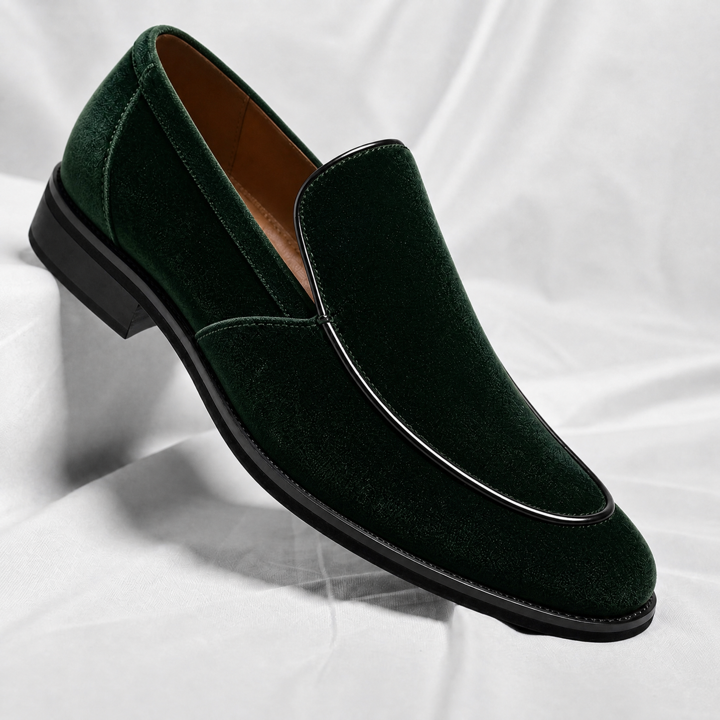 Cavallo Suede Apron-Toe Loafers