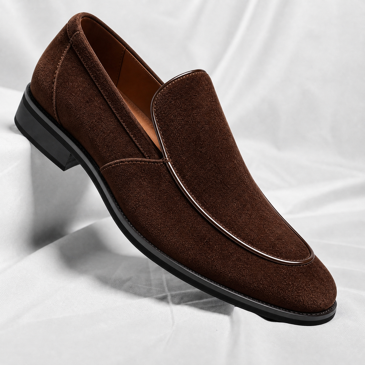 Cavallo Suede Apron-Toe Loafers