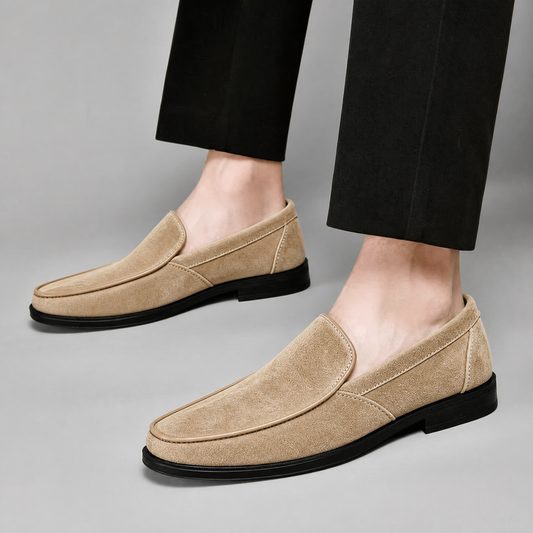 Cavallo Suede Apron-Toe Loafers