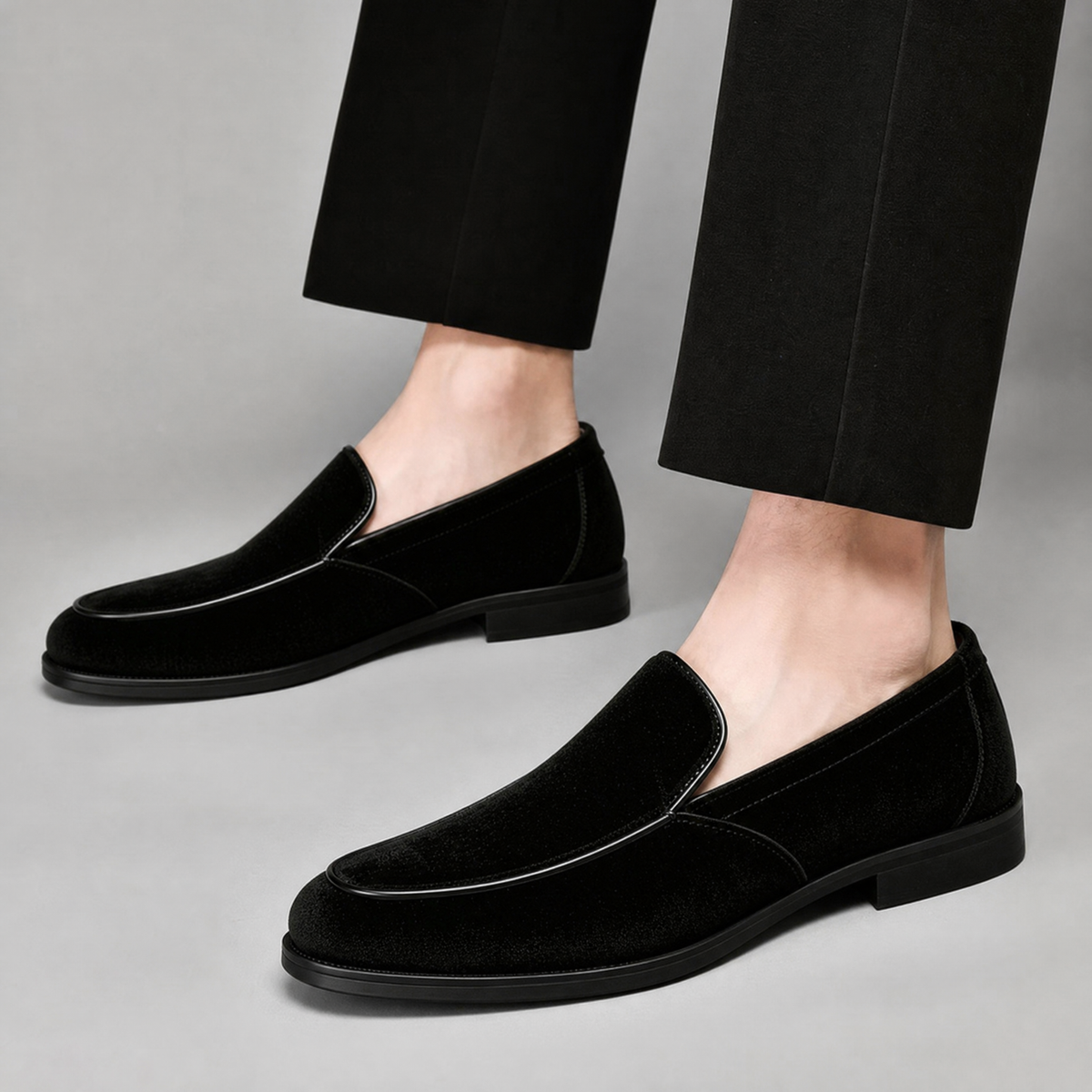 Cavallo Suede Apron-Toe Loafers