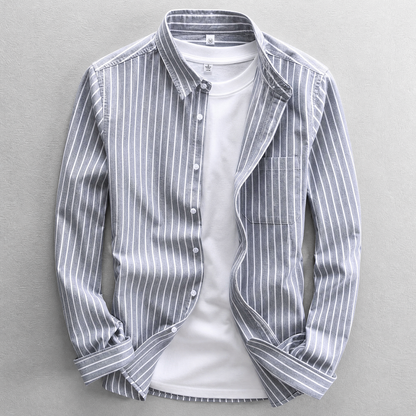 Amalfi Linen Stripe Shirt